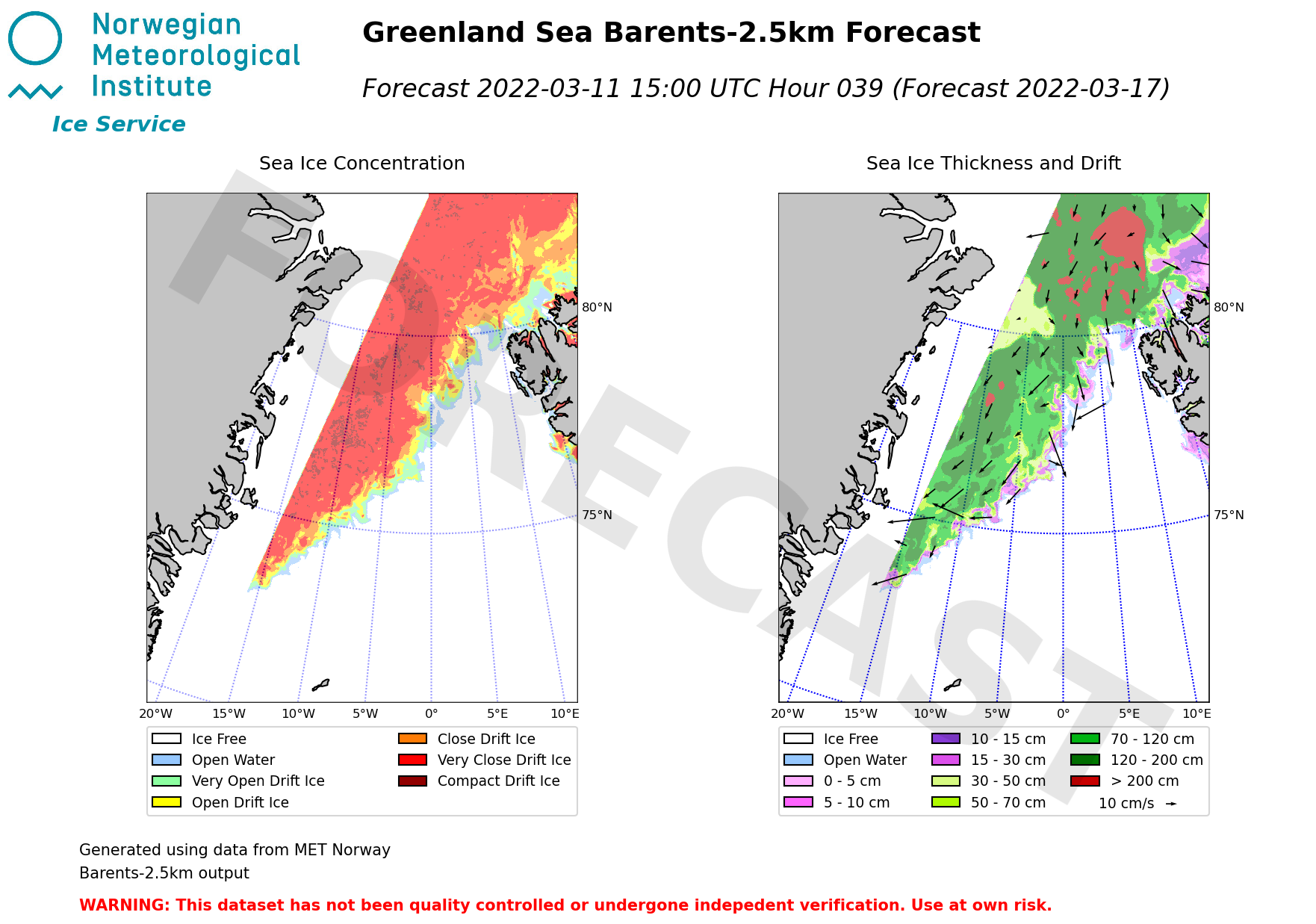 Latest Barents-2.5km 1-day forecast