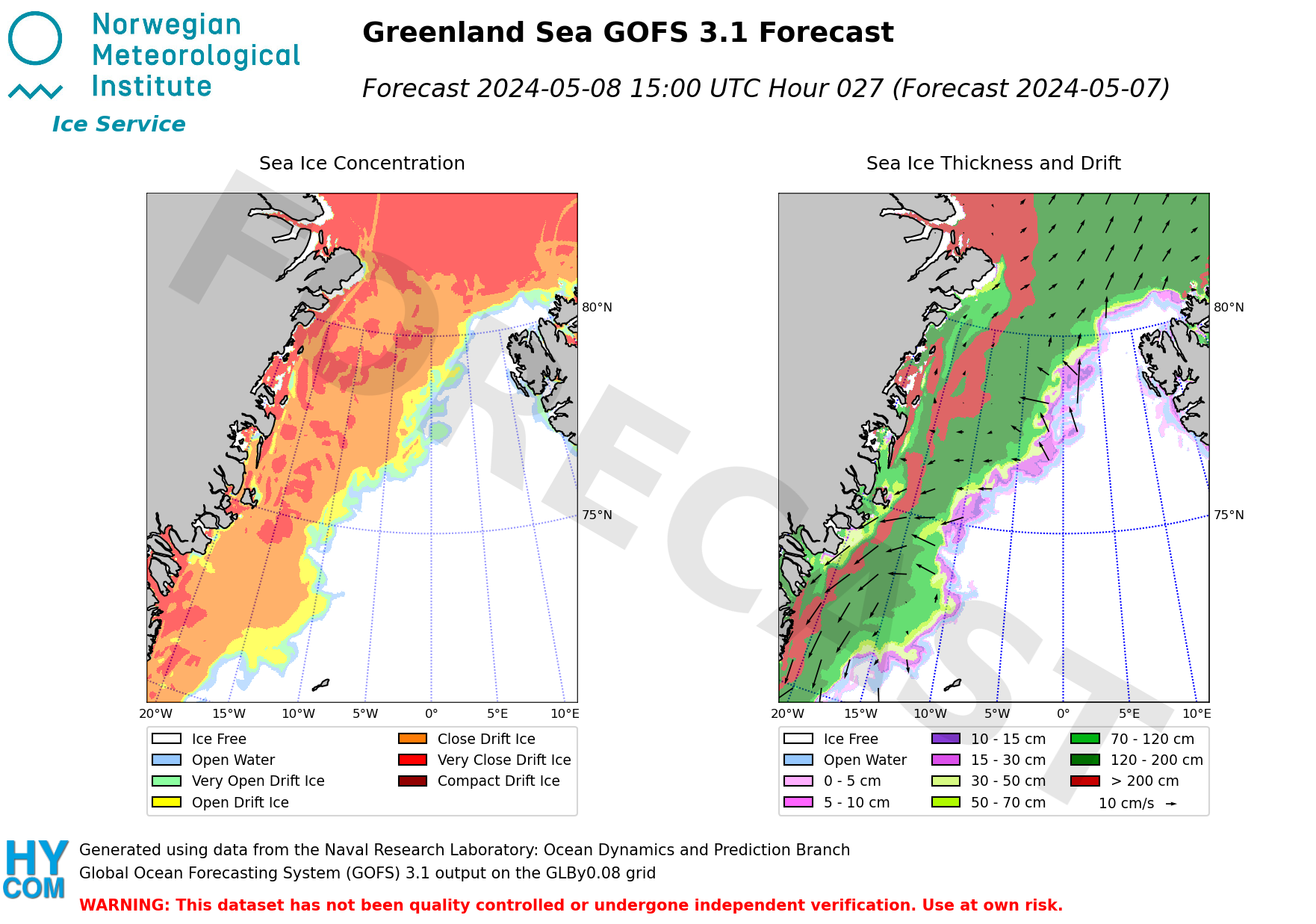 Latest GOF3.1 present day forecast